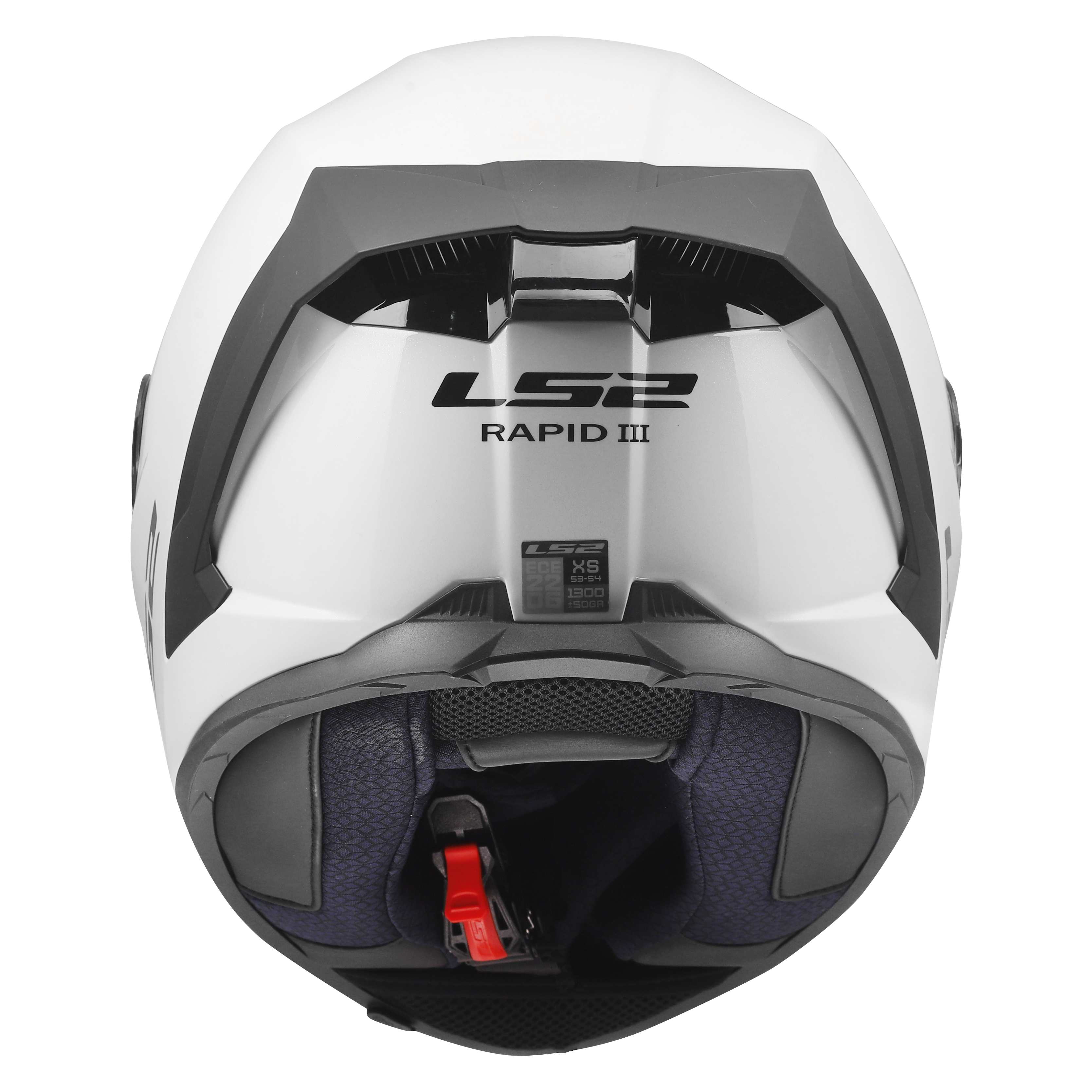LS2 FF820 RAPID III SOLID GLOSS WHITE 168200002 (9)